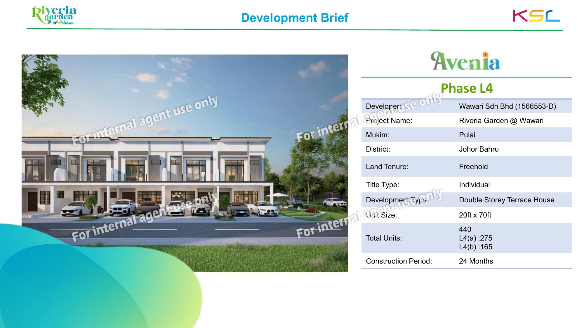 AVENIA development rendering from the official sales kit