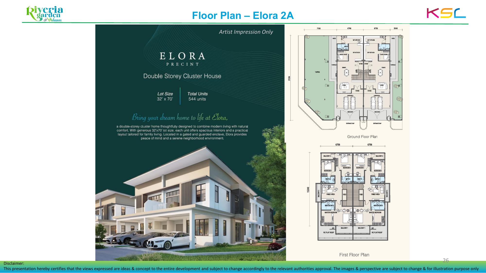 Official Elora Cluster Type B floor plan
