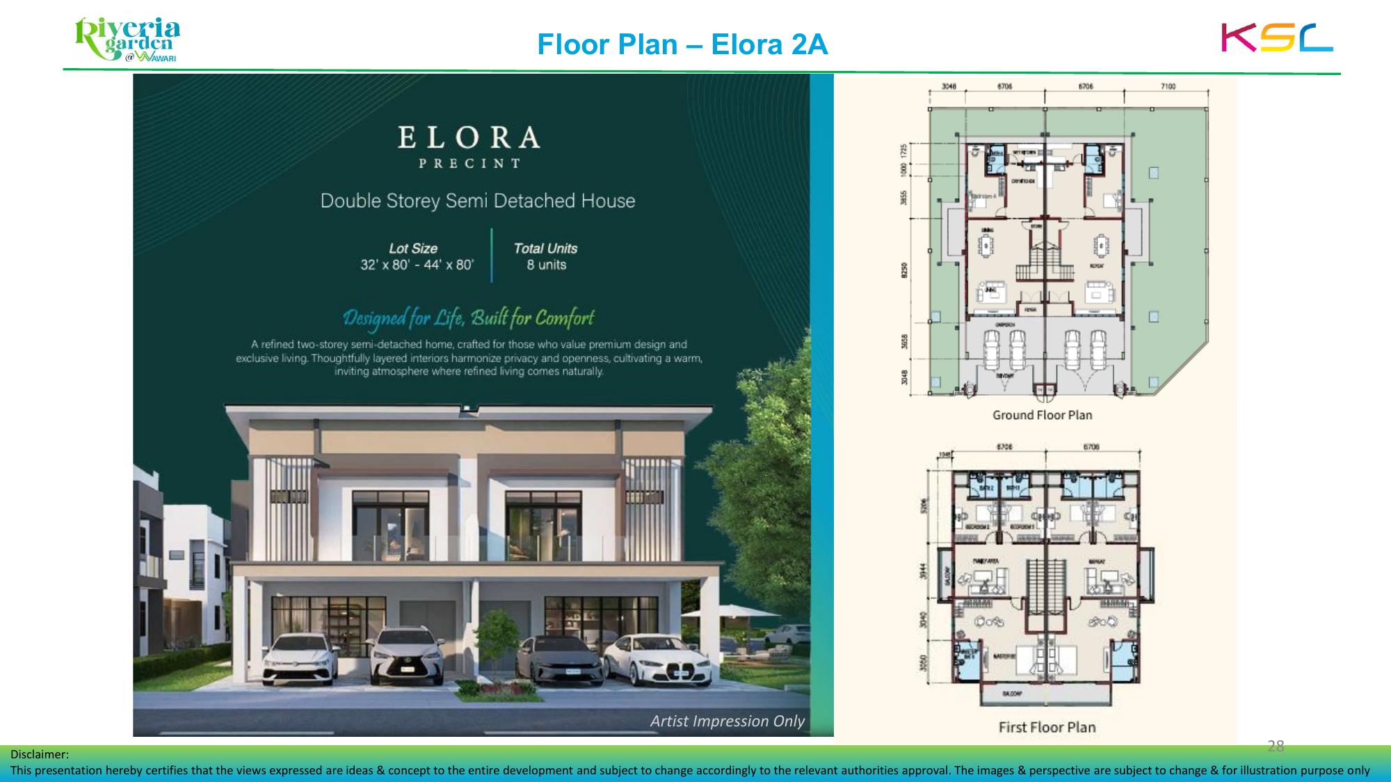 Official Elora Semi-D Type C floor plan