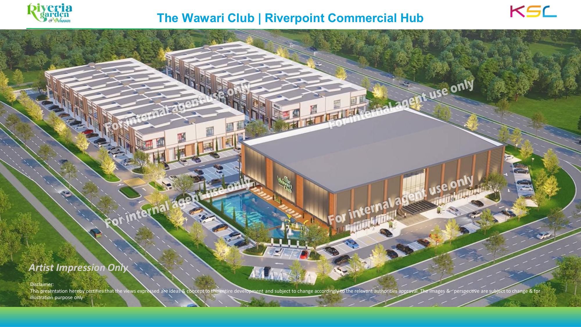 Riverpoint commercial precinct aerial rendering